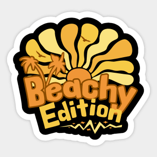 Beachy Edition Summer Themed Design Sticker